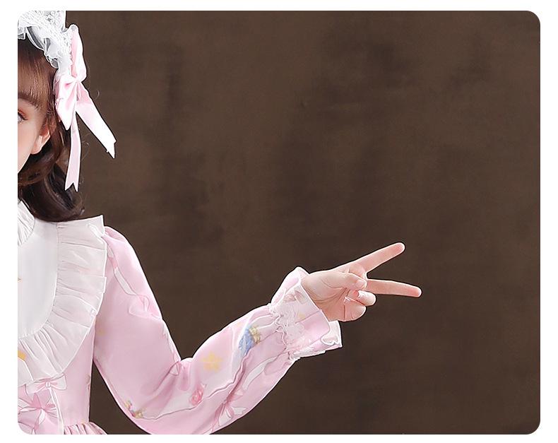 Lolita Princess Long Sleeve Birthday Dress for Girls - 2026 Spring Collection