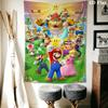 Run Mario Block Wall Hanging Printed Fabric Blanket Decorative Tapestries for Bedroom Living Room Home Decor