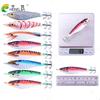 Lure bait10CM 9.6GRound Belly Wood Shrimp8Colorful Squid Hook Bionic Bait8Word Ring Swivel Fishing Supplies Special for Bass