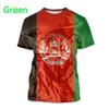 Summer Style Afghanistan Flag 3D Printing T-shirt Men's And Women's Clothing O Neck Short Sleeve Tops Streetwear T Shirt Tee