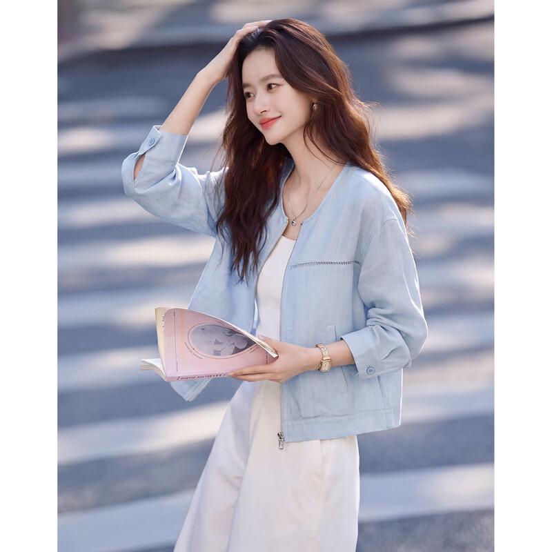 Light Outdoor Zippered Long-Sleeve Jacket