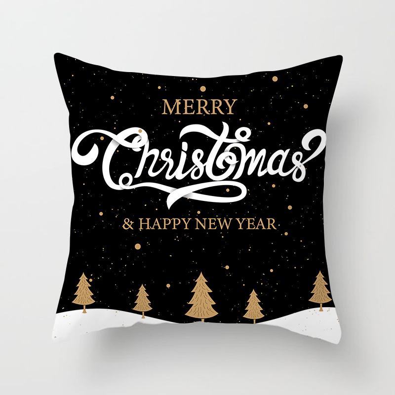 Christmas Cartoon Animal Car Sofa Pillow Cushion Cover Digital Printed Pillow Cover