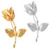 Elegant Rose Brooch Pin Suit Wedding Groom Jewelry