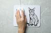 Bombay - mouse pad with print, personalized cat pad, unique gadget for an office worker from the Art-Dog brand