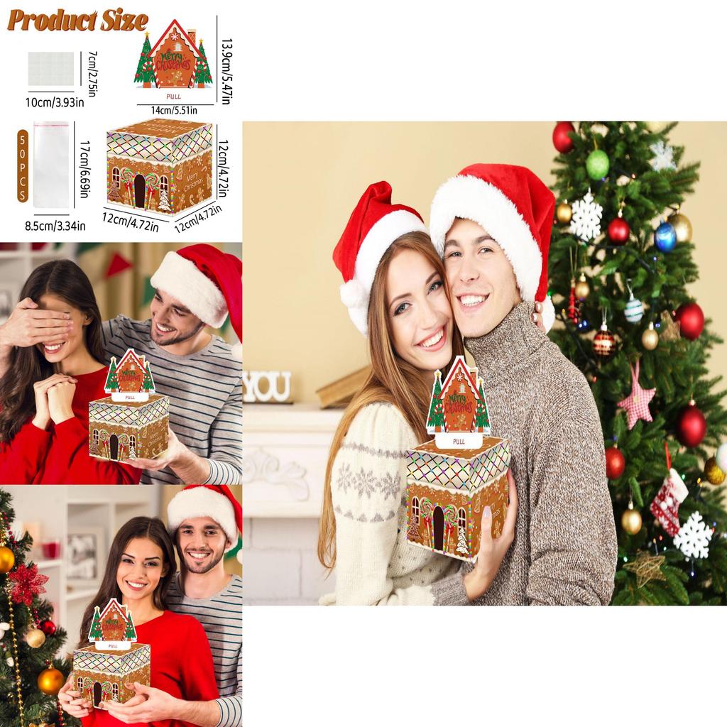 Christmas Theme Candy Gingerbread Man Money Box For Holiday Party Decor And Gift