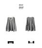 Ju Zhi 2024 Autumn/Winter Korean Loose Casual V-Neck Pullover Sweater Knitwear