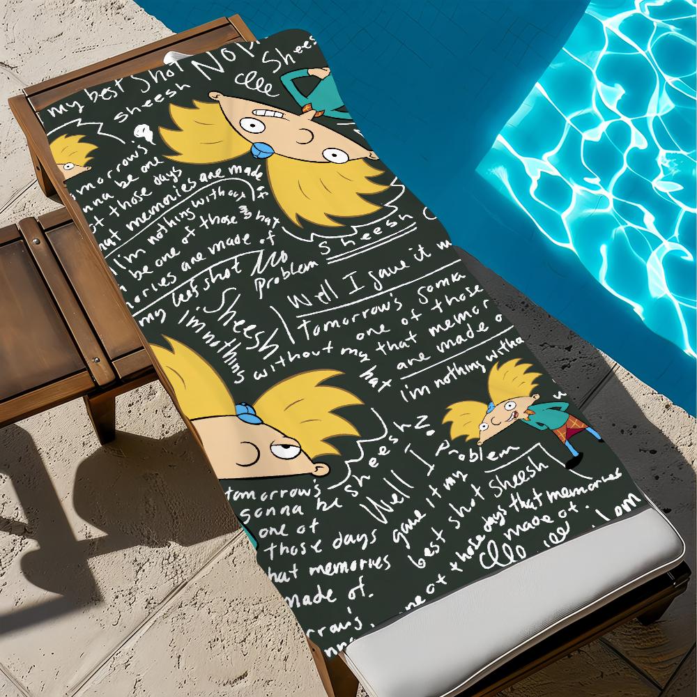 H-hey Cute Cartoon A-arnold Towel Beach Quick Dry Soft Pool Towels Gift for Travel Gym Shower Camping Sports