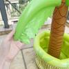 Aufblasbarer Palmen Eisbehälter Bär Kühler Getränkehalter Hawaiianische Geburtstagsdekoration Sommer Strand Pool Party Zubehör Ballon