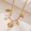 Colliers Bohèmes à Chaînes Multicouches Pendentifs Colorés Pompons Choker Vêtements Décontractés