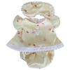 Niannyyhouse 30cm Plush Toy Outfit: Blindfold, Jacket, and Panties, 3-Piece Set, Loose-Fitting Bear Pajamas, Muppet Costume (Yellow)