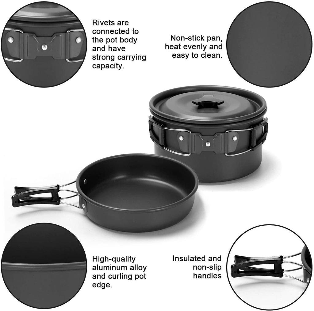 New Outdoor Cookware Set: Camping Teapot & Kettle Combo