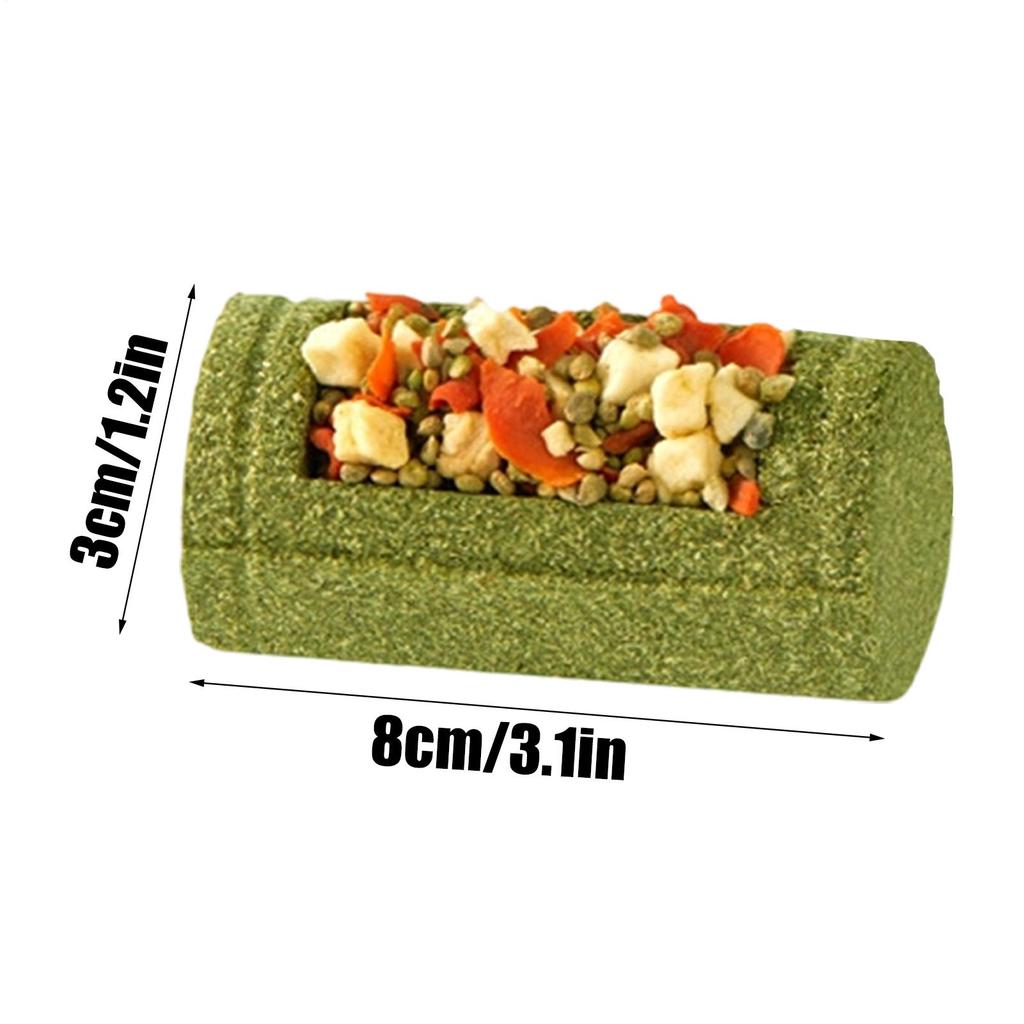 Hamster Chew Toys Small Animal Food Bowl Natural Chinchilla Chew Toys for Enrichment Play Hamster Chinchilla Bunny Cage Boredom