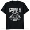 Streetwear Gorilla Gym Printed T-shirt Top Summer Trend Harajuku Short Sleeved Unisex Shirt Graphic Oversized T-shirt