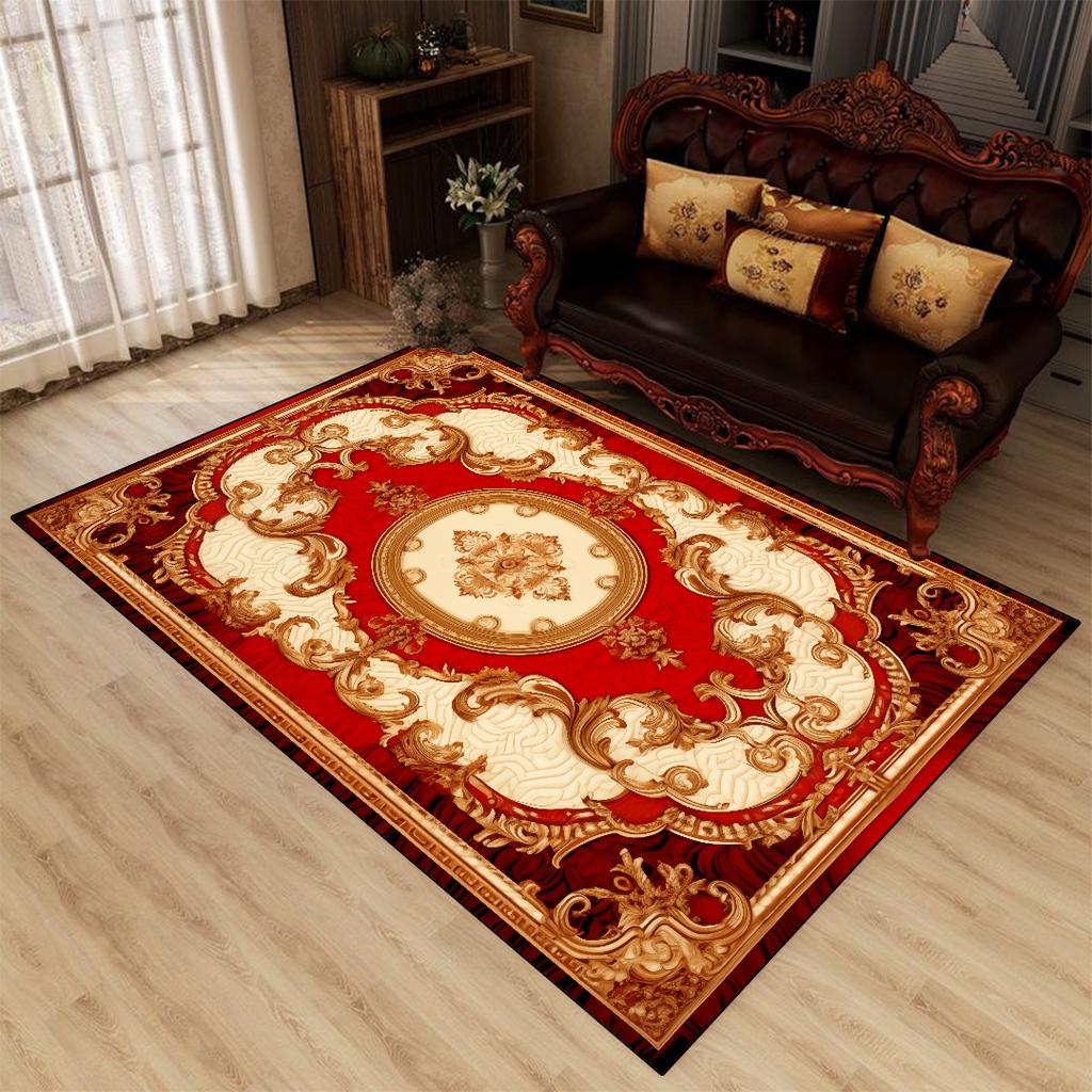 Persian Classical Style CARPET FOR LIVE ROOM Washable Soft Lounge Rug Room Decor Home Mats Easy Clean 160x230 Flannel Office 