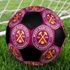 West Ham United Football Indoor Soccer Ball Colorful Machine Stitched PVC Size 5 Team Training Competition Ready Durable High-Bounce Cool Sports Gift