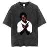 Washed Vintage Rapper Ken Carson A Great Chaos Album Tshirt Men Women Fashion Hip Hop Tshirts Male Casual Oversized T Shirts