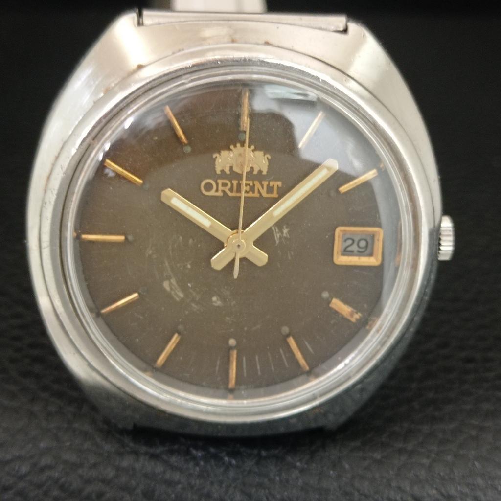 GENUINE VINTAGE ORIENT AUTOMATIC 46943 JAPAN MENS ORIGINAL DIAL WATCH a709446-1