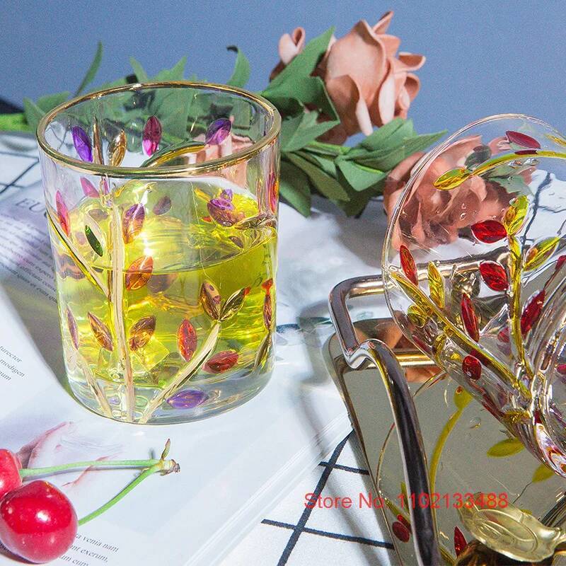 Murano Glass Cup 2025 Latest Italian Zecchin Design National Quintessence Hand Painted Wineglass Smart Soul Whiskey Tumbler Gift