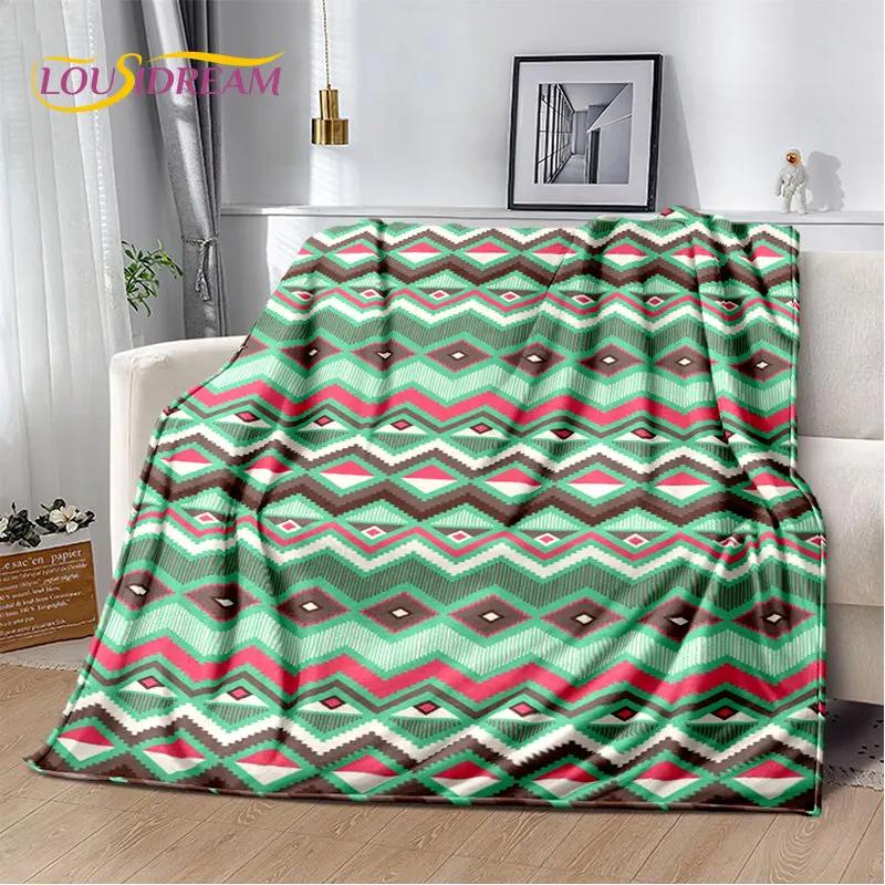 Bohemia Nordic Persia Series Soft Plush Blanket,Flannel Blanket Throw Blanket for Living Room Bedroom Bed Sofa Picnic Cover Kids