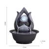 T02C!Indoor Electric Tabletop Fountain With LED Lights Decorative Tiered Rock And Waterfall Design Quiet & Soothing