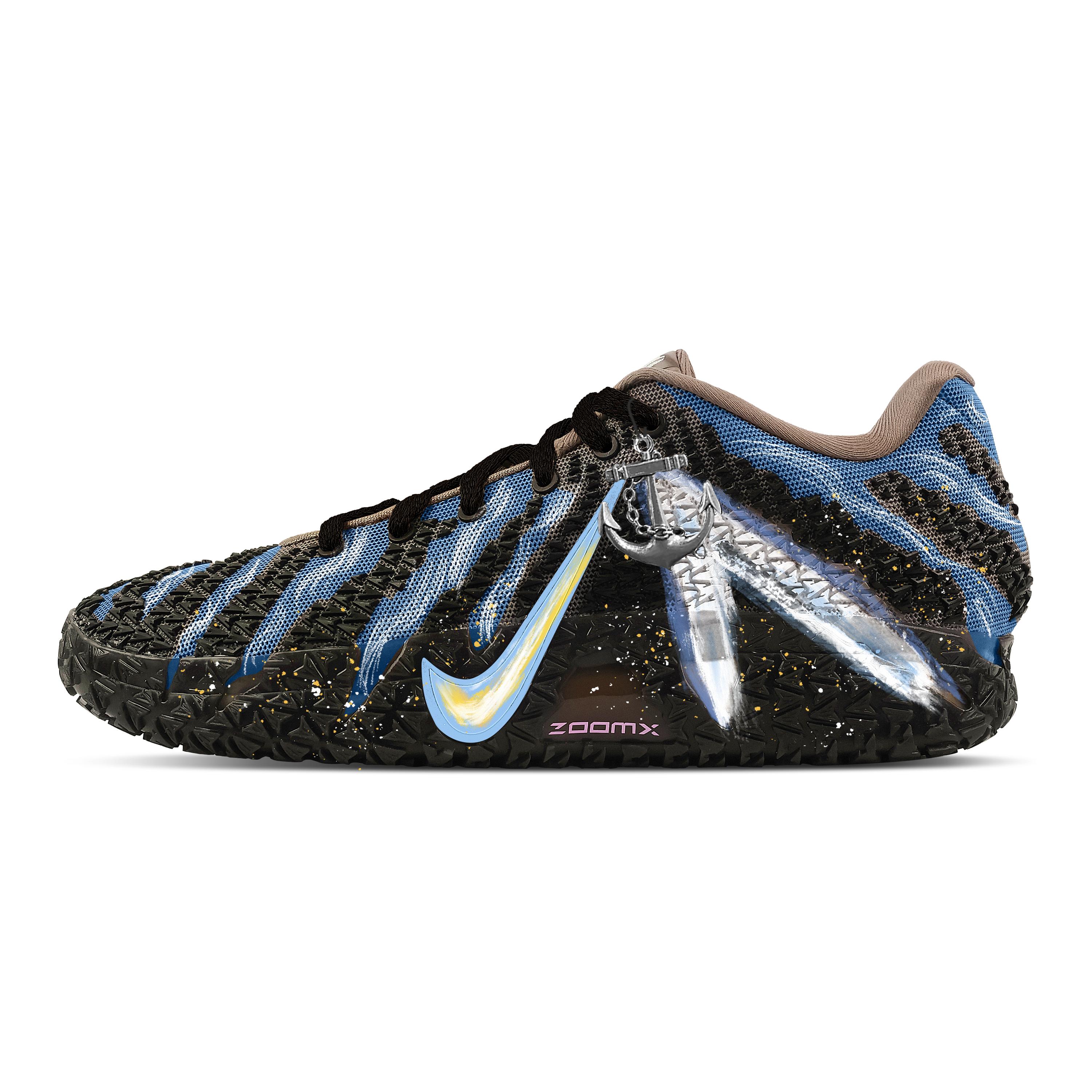 

Nike Ja Morant 3 Deep Sea Whale Fall Abrasion Resistant Low top Basketball Shoes Men s Black Blue HF2794-200(Team773-) 42.5