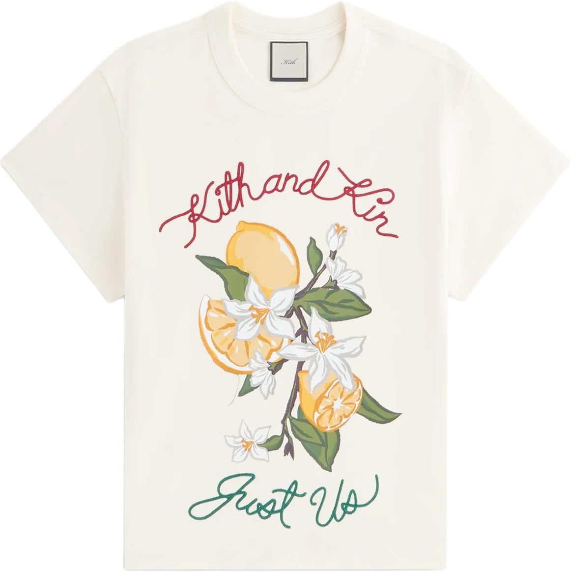 

Kith Коллекция Весна-Лето 2025 Футболка Женская Модная Универсальная с Коротким Рукавом и Круглым Вырезом из Чистого Хлопка Топы KHW030872-104 XS