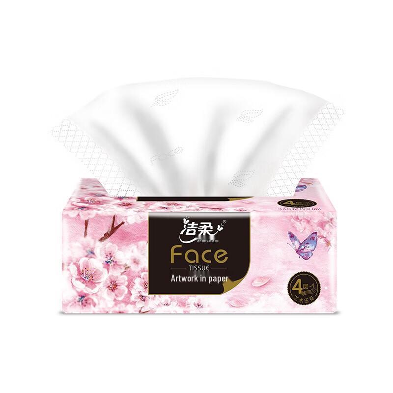 C&S Oil Painting Cherry Blossom Soft Pack Facial Tissues