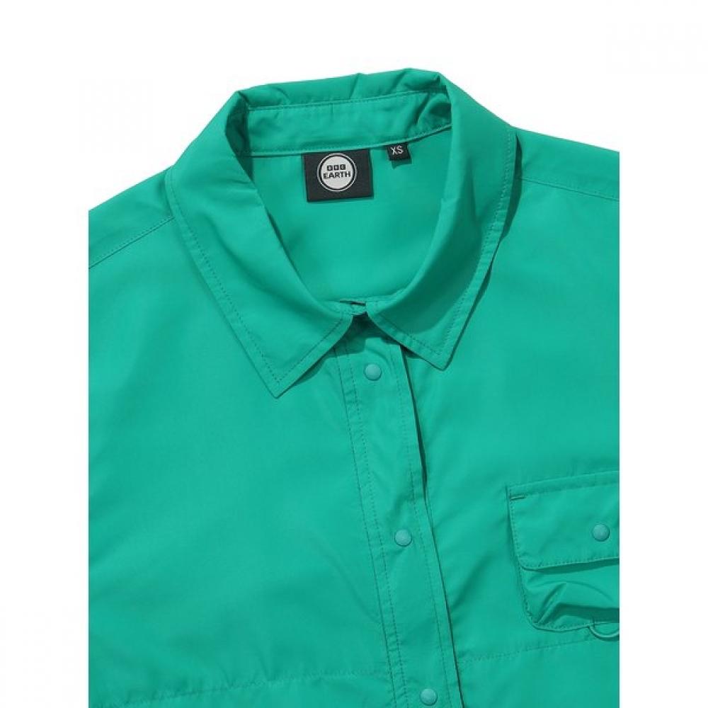 Utility Short Sleeve Shirt  Green  Model  24ss