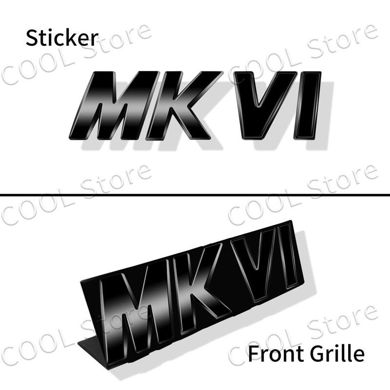 3D Metal MKIV MKV MKVI Logo Car Fender Emblem Rear Tail Trunk Badge Sticker For Volkswagen Golf MK4 MK5 MK6 MK7 Jett Passat