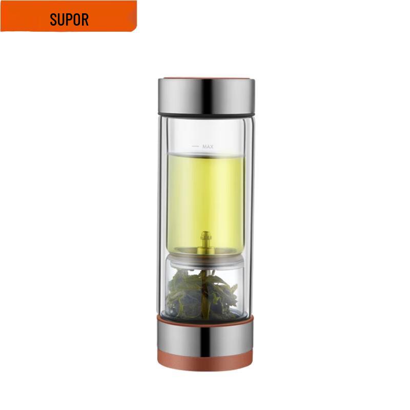 SUPOR Double-Layer Tea Infuser Glass Mug