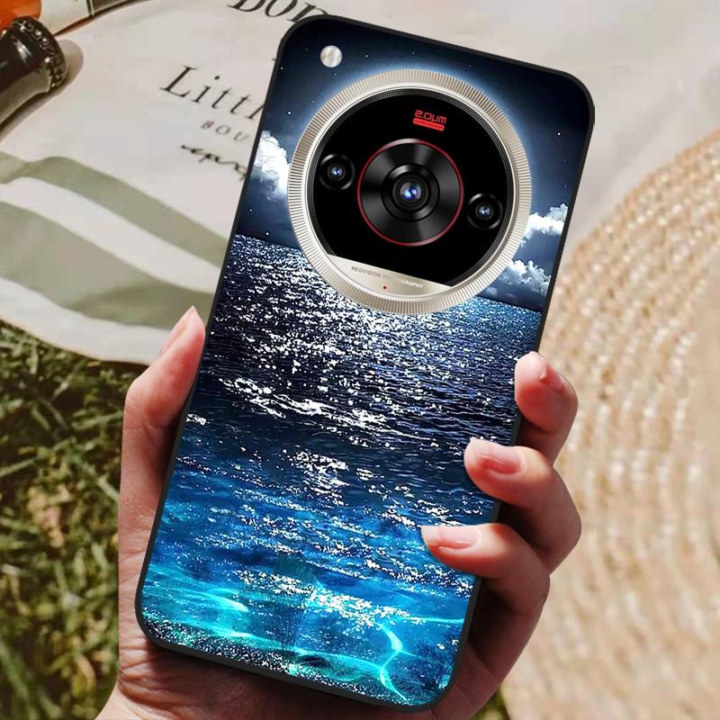 For ZTE nubia Focus 2 Ultra 5G Case Cool Painted Silicone TPU Soft Cover for nubia Focus2 Ultra Z2463N Cases Protective Shells