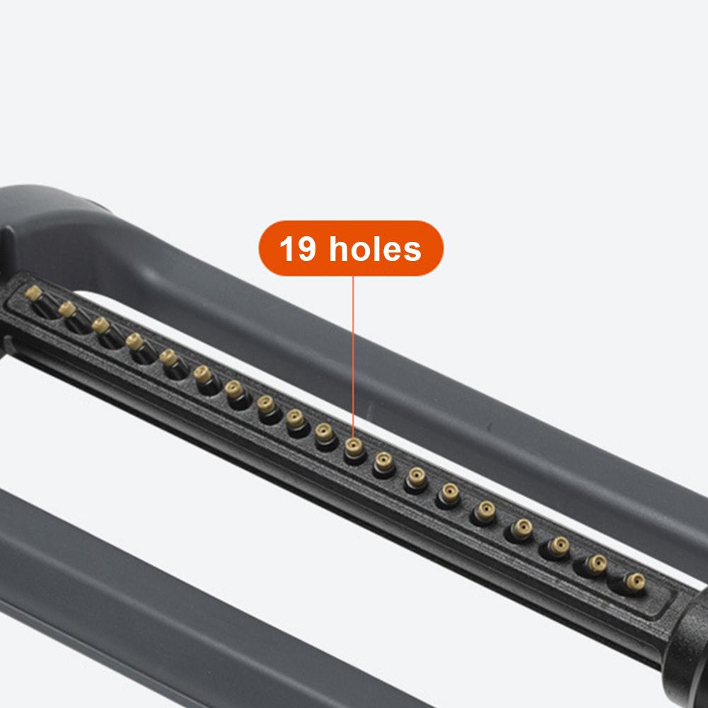 Oscillating Sprinkler 19 Hole Nozzles Water Sprayer For Yard Large Area Lawn Garden Irrigation System Outdoor Watering