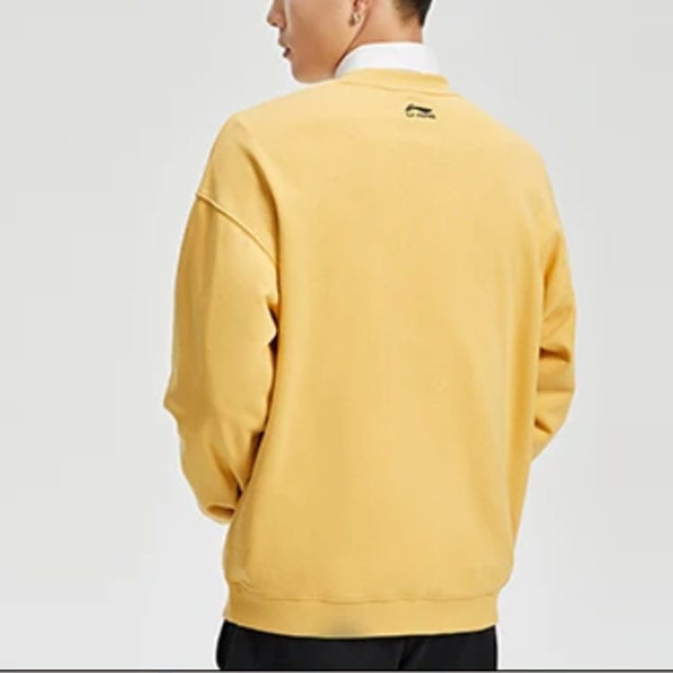 Li Ning X Disney Sweatshirt Men's Light Ochre Yellow AWDR591-2