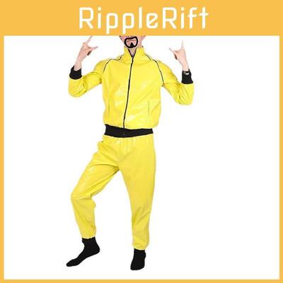 Halloween Adult 90s Celebrity Costume With Vinyl Shine Reflective For Retro Disco Party