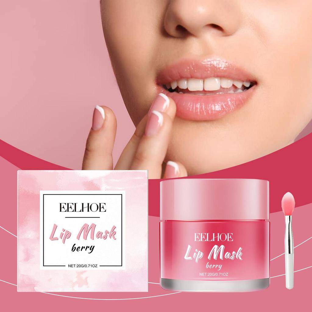 EELHOE Hydrating Sleep Lip Mask Intense Moisture Treatment Removes Flaky Skin For Supple Lips