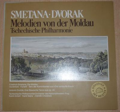 LP Record SMETANA, DVORAK, TSCHECHISCHE PHILH - Melodien Von Der Moldau 63757 Supraphon Germany Classical Used