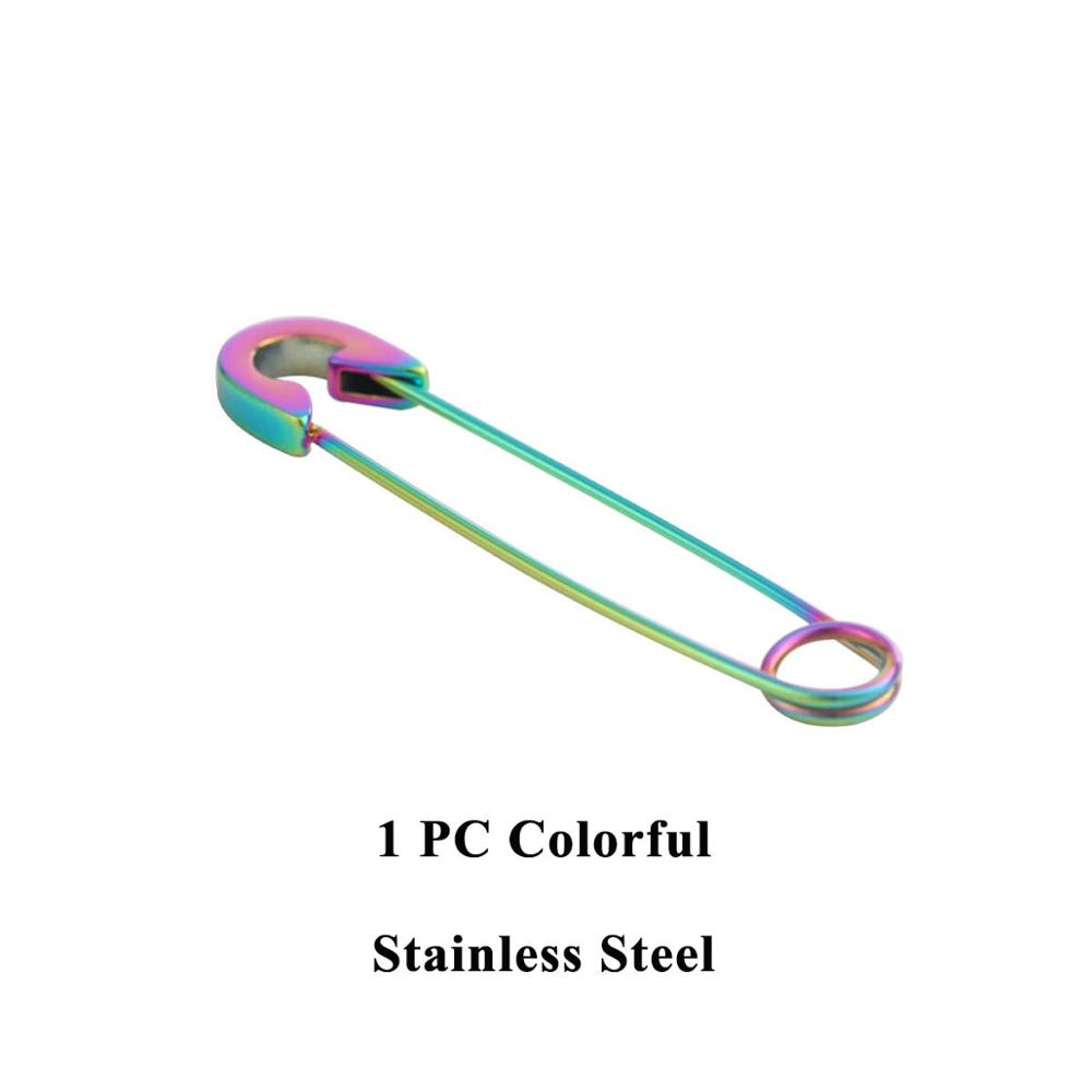Edelstahl Punk Pin Ohrringe Einzigartiges Design Büroklammer Sicherheits Stahl Stecker Mode Ohrringe Elegante Damen Mann Rock Piercing Ma