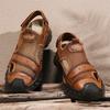 Fashion Cool Summer Male Mesh Shoes Fashion Leisure Beach Flats Holiday Sandals for Men Outdoor Walking Shoes Comfortable Casual Sandals
