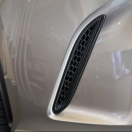 For Lexus NX 250 350h 2022-24 Carbon Fiber Rear Fog Light Eyelid Molding Trim 2p