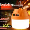 Ultra-Bright Rechargeable LED Hanging Lamp for Outdoor, Night Market, and Camping with Long Battery Life