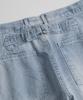 Bihebieo Distressed M35 Trousers Indigo Bleached