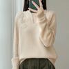 2025 Autumn/Winter Wool 3D Flower V-Neck Loose Knit Sweater