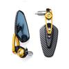 Carbon Pattern Motorcycle Side Rearview Mirrors  CNC Aluminum 7/8'' 22mm Handle Bar Motocross Side Rear View Mirror Anti-glare
