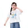 Girls' Antibacterial Cartoon Print Short Sleeve T-Shirt