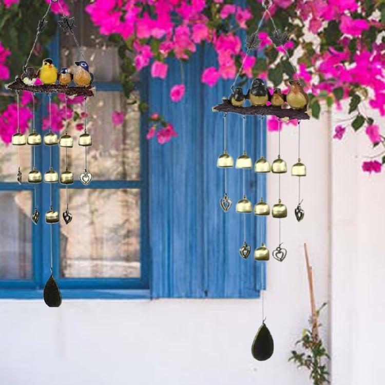 Garden Bird Hanging Metal Heart Decoration Unique Wall Decoration Easy Installation For Balcony Decoration