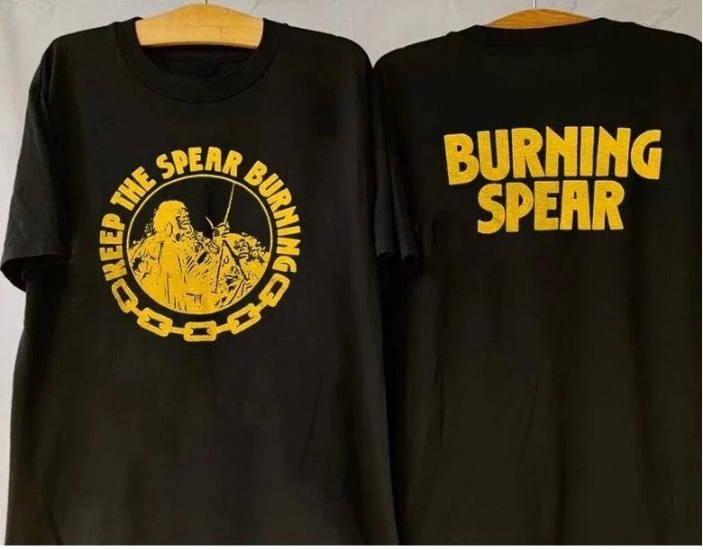 Винтажная футболка 1980-х годов Burning Spear Keep The Spear Burning M