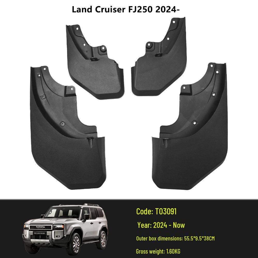 Kompatible Schmutzfänger für 2023 Sequoia, Land Cruiser LC200, GT Body Kit, LC300 und 2024 FJ250.