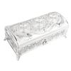 Vintage Jewelry Box Elegant Colorfast Alloy Rustproof Soft   Lining Trinket Storage Box for Family   Decor
