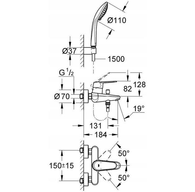 Смеситель Grohe Eurostyle Cosmopolitan 33395002