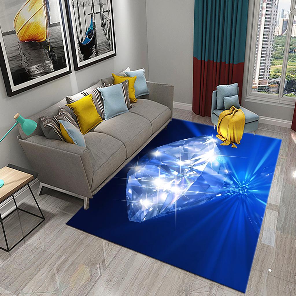 Living room balcony bedroom floor mat soft children's room rug casual rug bathroom non-slip rug sparkling diamond rug
